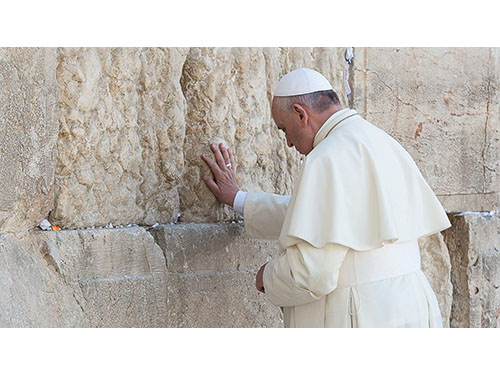 Popiežius: pašaukti saugoti žydų bei katalikų dvasinį paveldą
