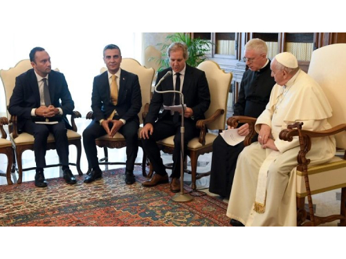 Du popiežiaus sveikinimai sportininkams: sportas susijęs su brolybe